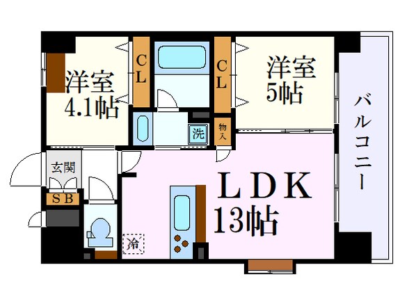 スプランディッド名駅NORTHの物件間取画像